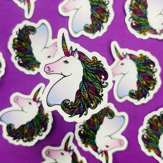 Mini Unicorn Waterproof Sticker