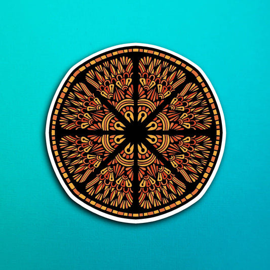 Orange Waterproof Sticker