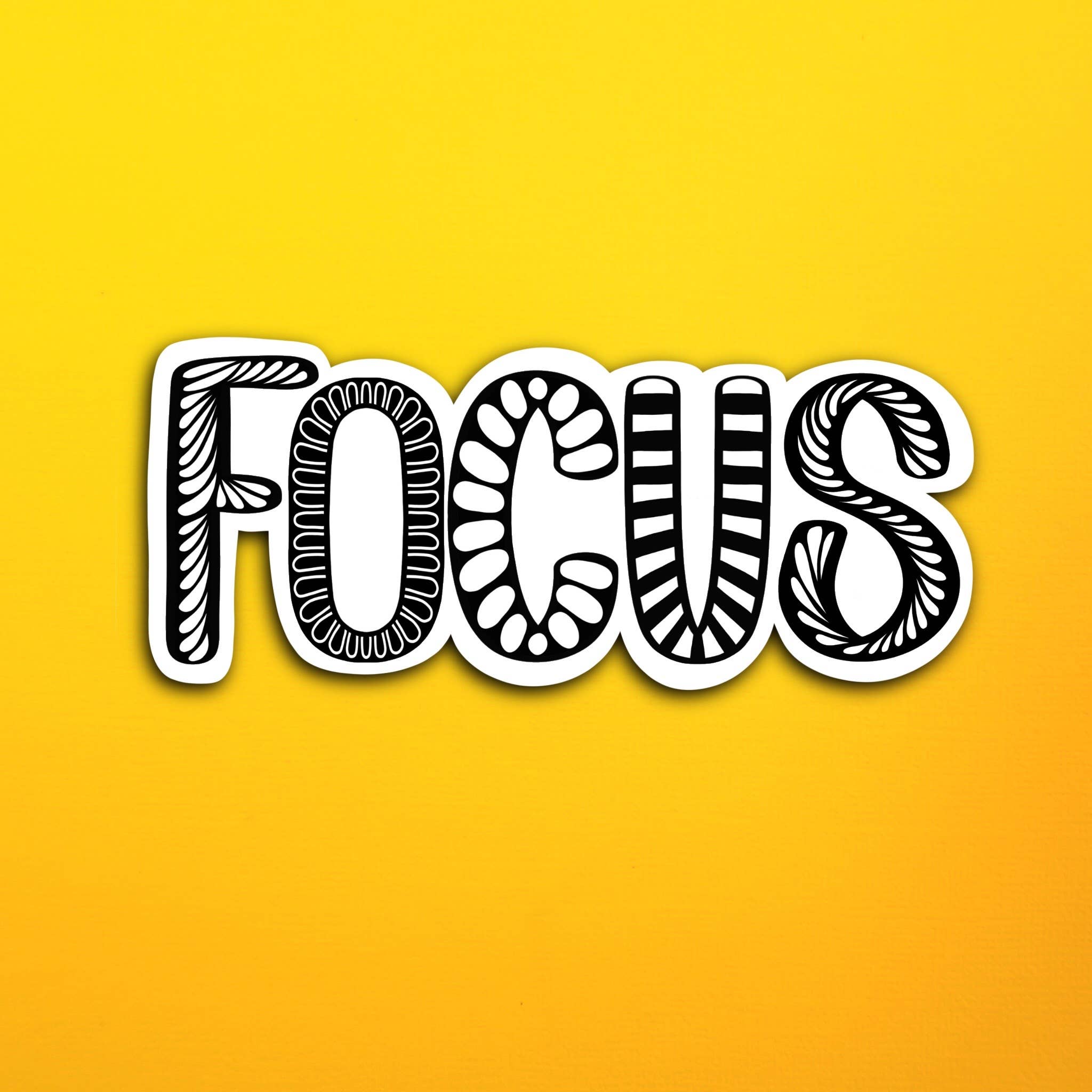 Focus Waterproof Sticker – Zenspire Designs