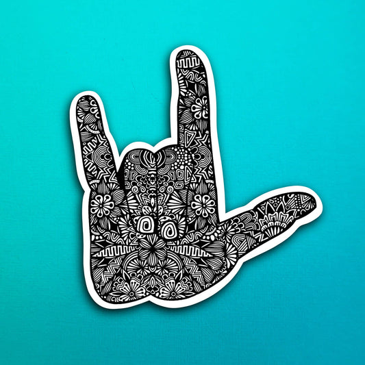 I Love You Waterproof Sticker