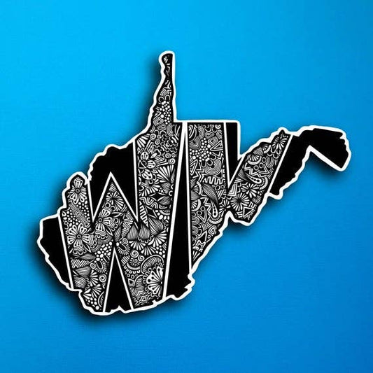 West Virginia State Waterproof Sticker