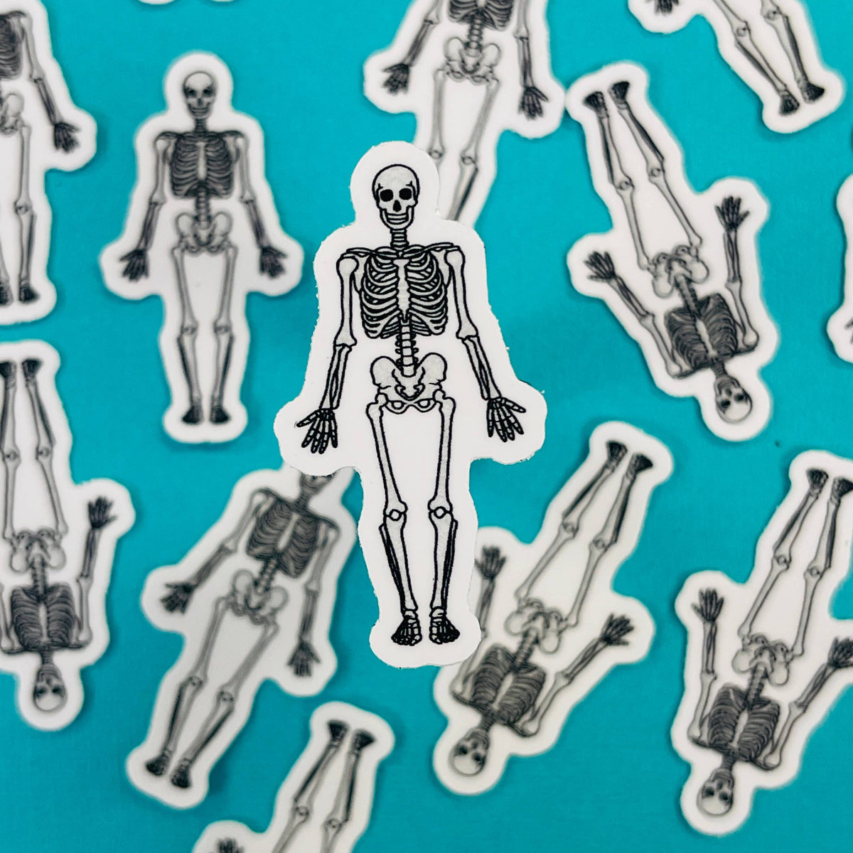 Skeleton Sticker Android Mini Skeleton Waterproof Sticker – Zenspire Designs
