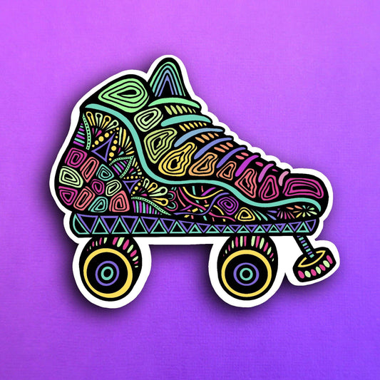 Roller Skate Waterproof Sticker