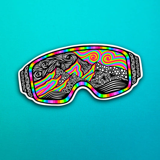Trippy Goggles Waterproof Sticker
