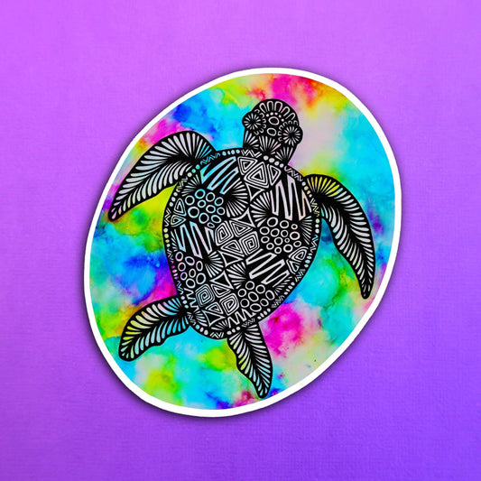 Ink Turtle Waterproof Sticker