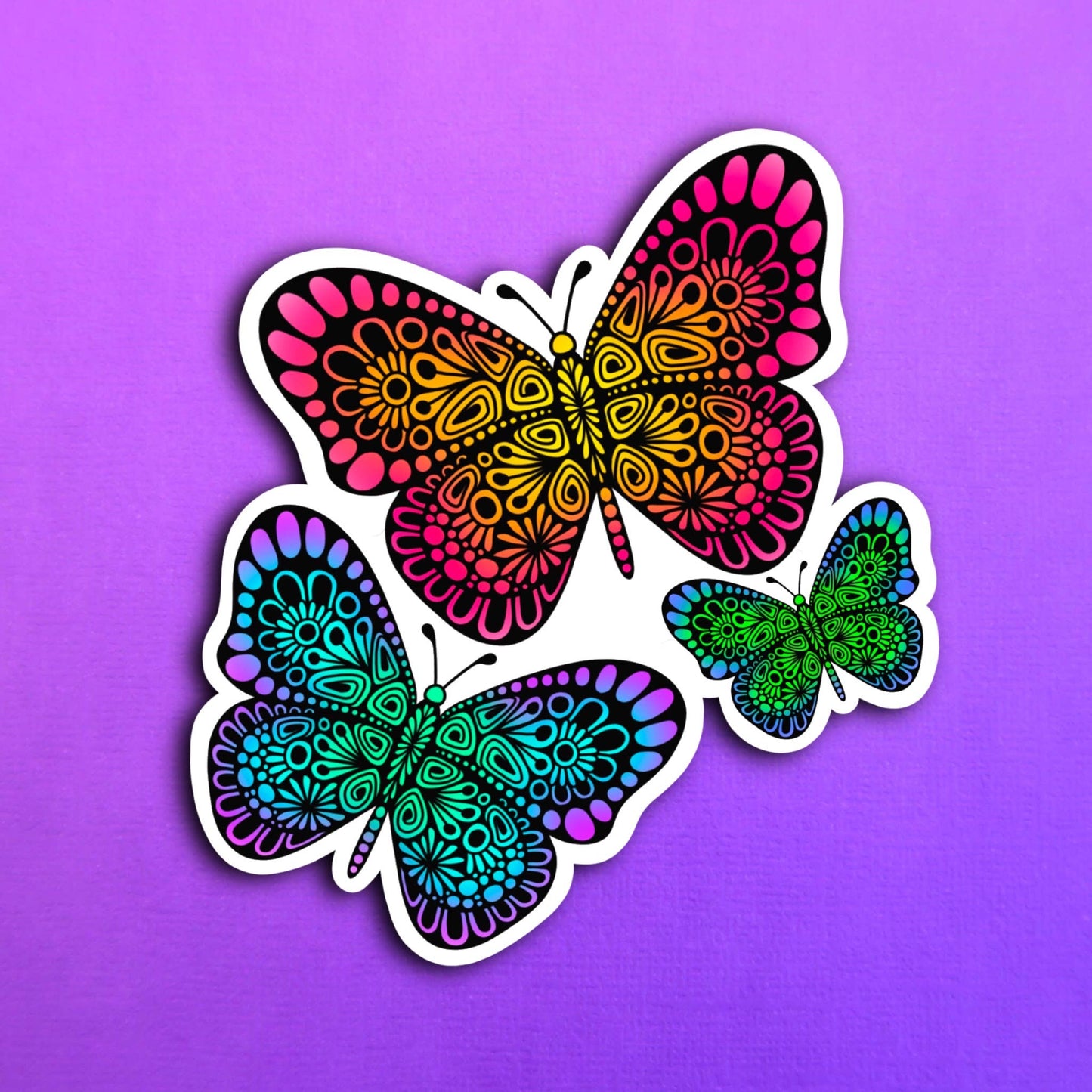 Butterfly Garden Waterproof Sticker