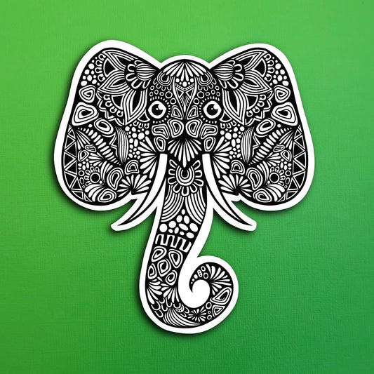 New Elephant Waterproof Sticker