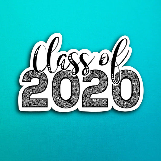 Class of 2020 Waterproof Sticker