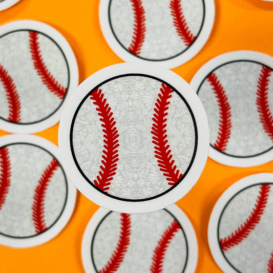 Mini Baseball Waterproof Sticker
