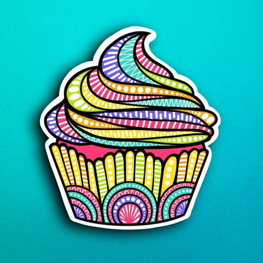 Cupcake Waterproof Sticker