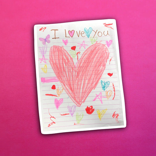 Pari's Crazy Heart Waterproof Sticker