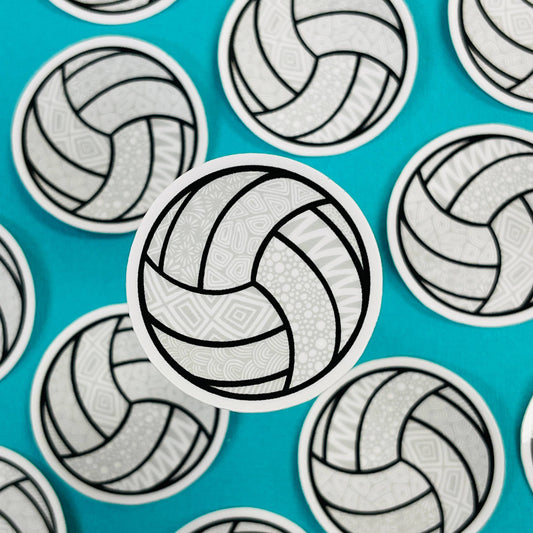 Mini Volleyball Waterproof Sticker