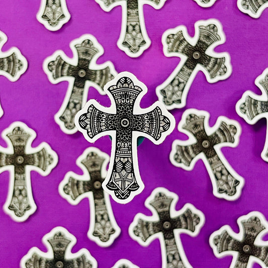 Mini Cross Waterproof Sticker