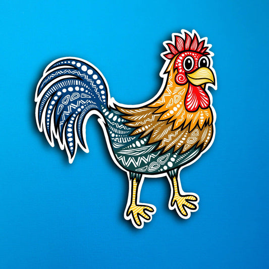 Rooster Waterproof Sticker