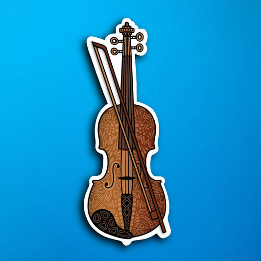 Violin Waterproof Sticker