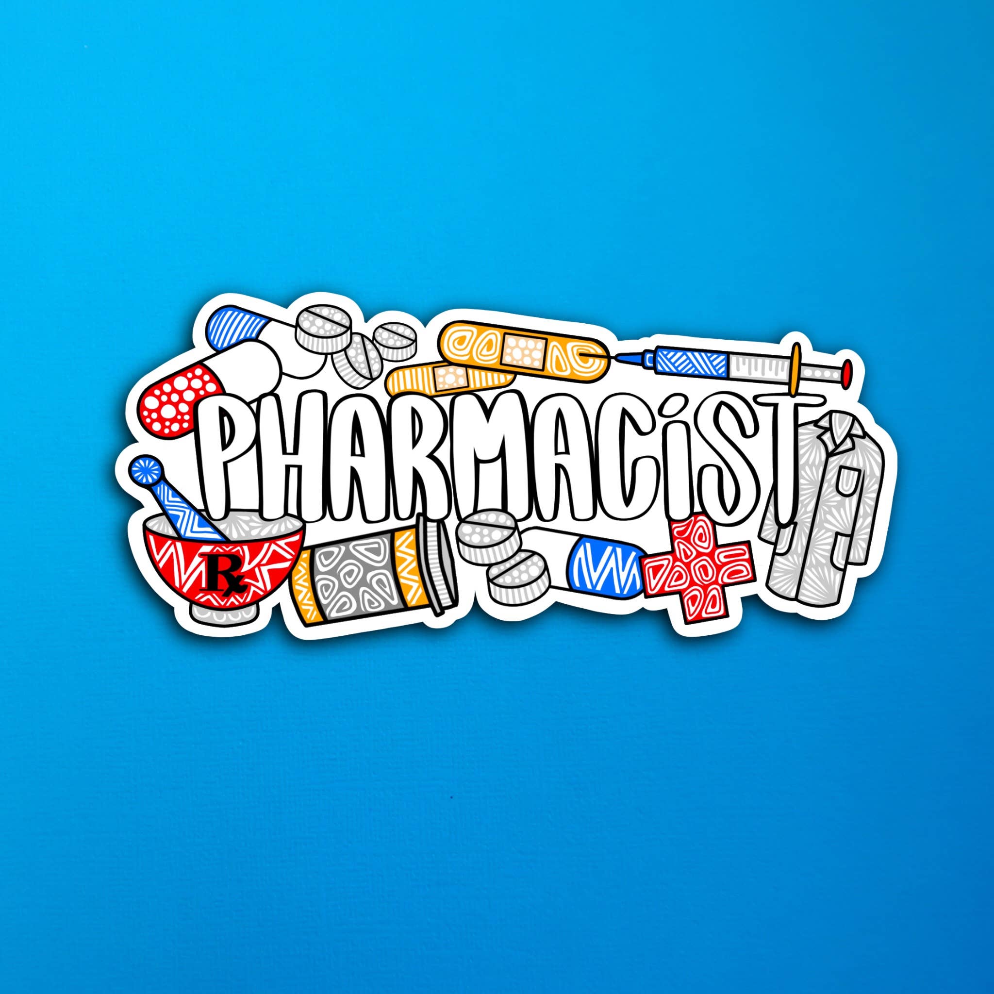 Pharmacist Waterproof Sticker – Zenspire Designs