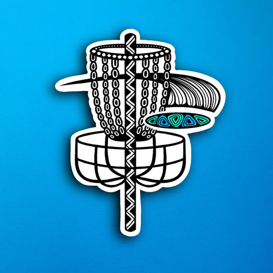 Disc Golf Waterproof Sticker