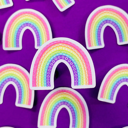 Mini Pastel Rainbow Waterproof Sticker