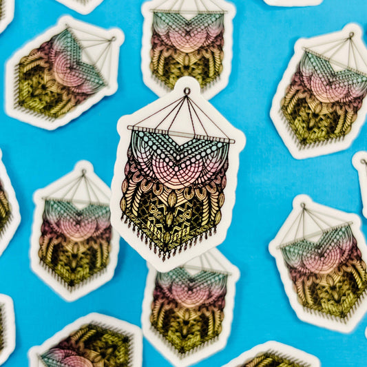 Mini Macrame Waterproof Sticker