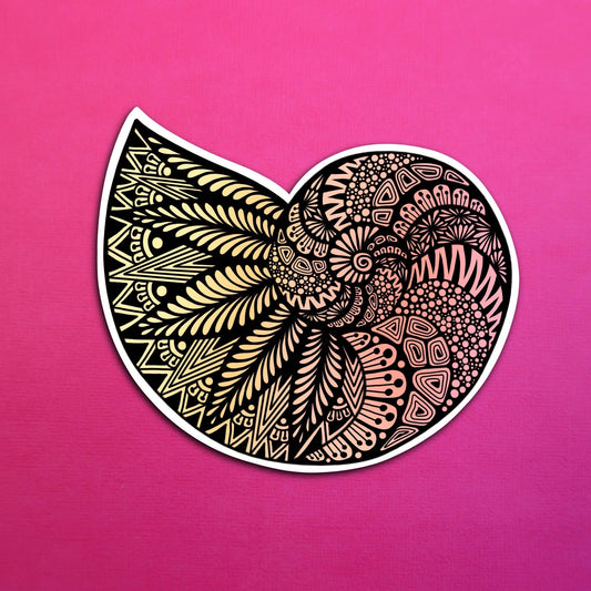 Seashell Waterproof Sticker