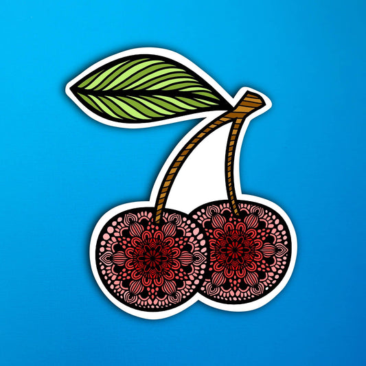 Cherry Waterproof Sticker