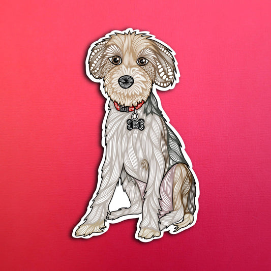 Bentley the Dog Waterproof Sticker