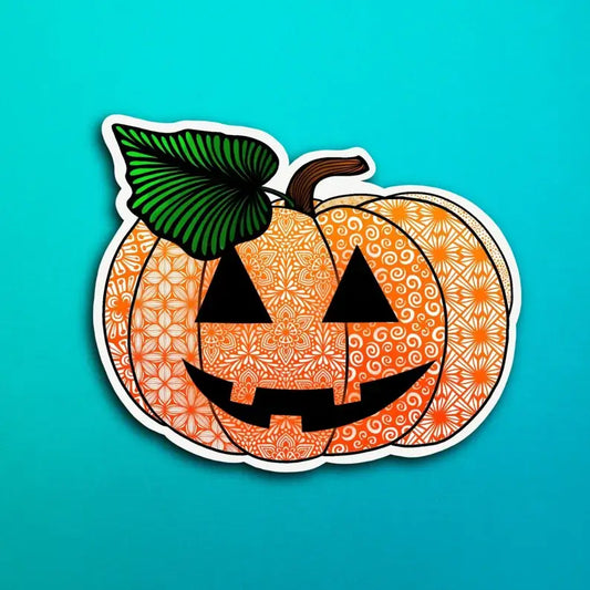 Jack-o'-lantern Waterproof Sticker