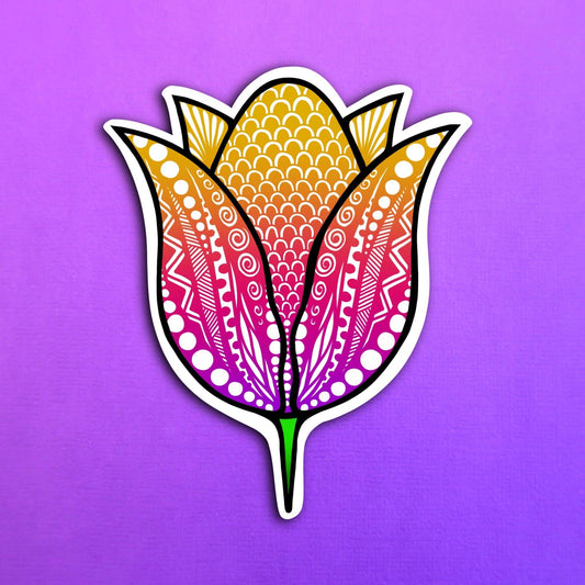 Tulip Waterproof Sticker