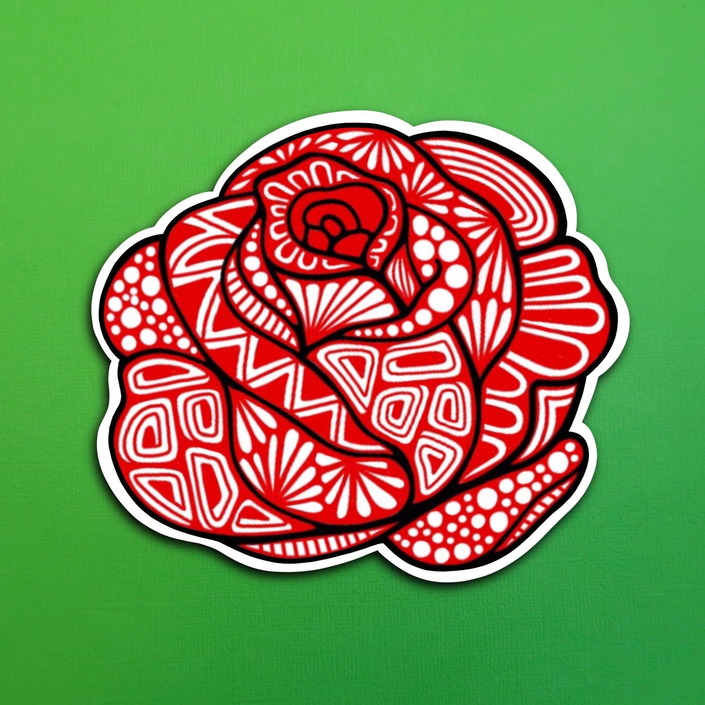 Rose Waterproof Sticker