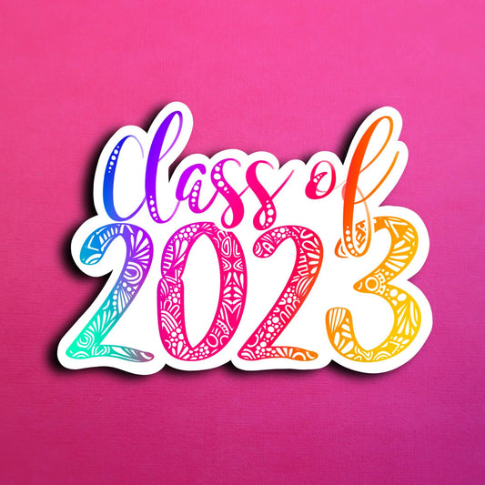 Class of 2023 Waterproof Sticker