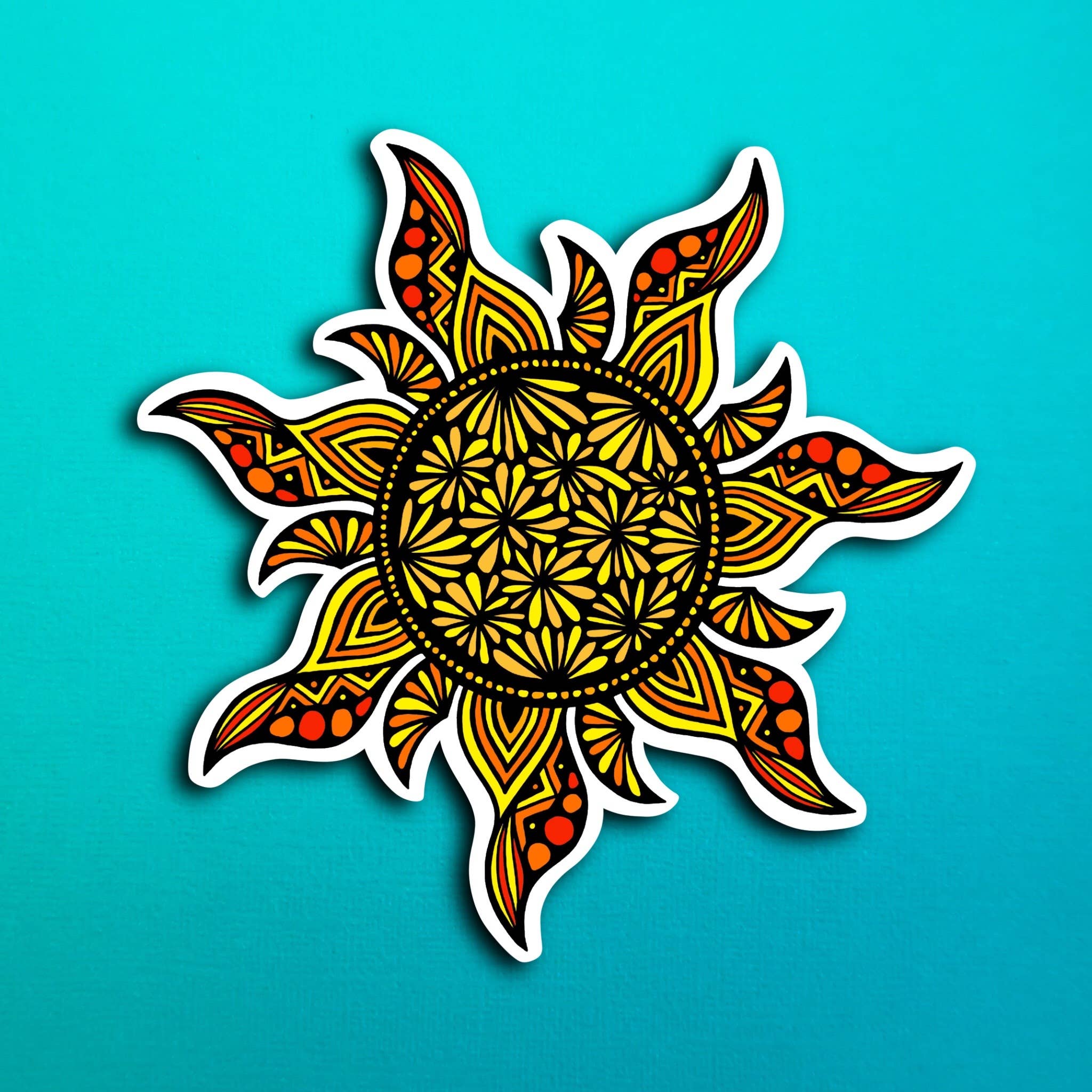Sunsphere Sticker Sunshine Waterproof Sticker – Zenspire Designs