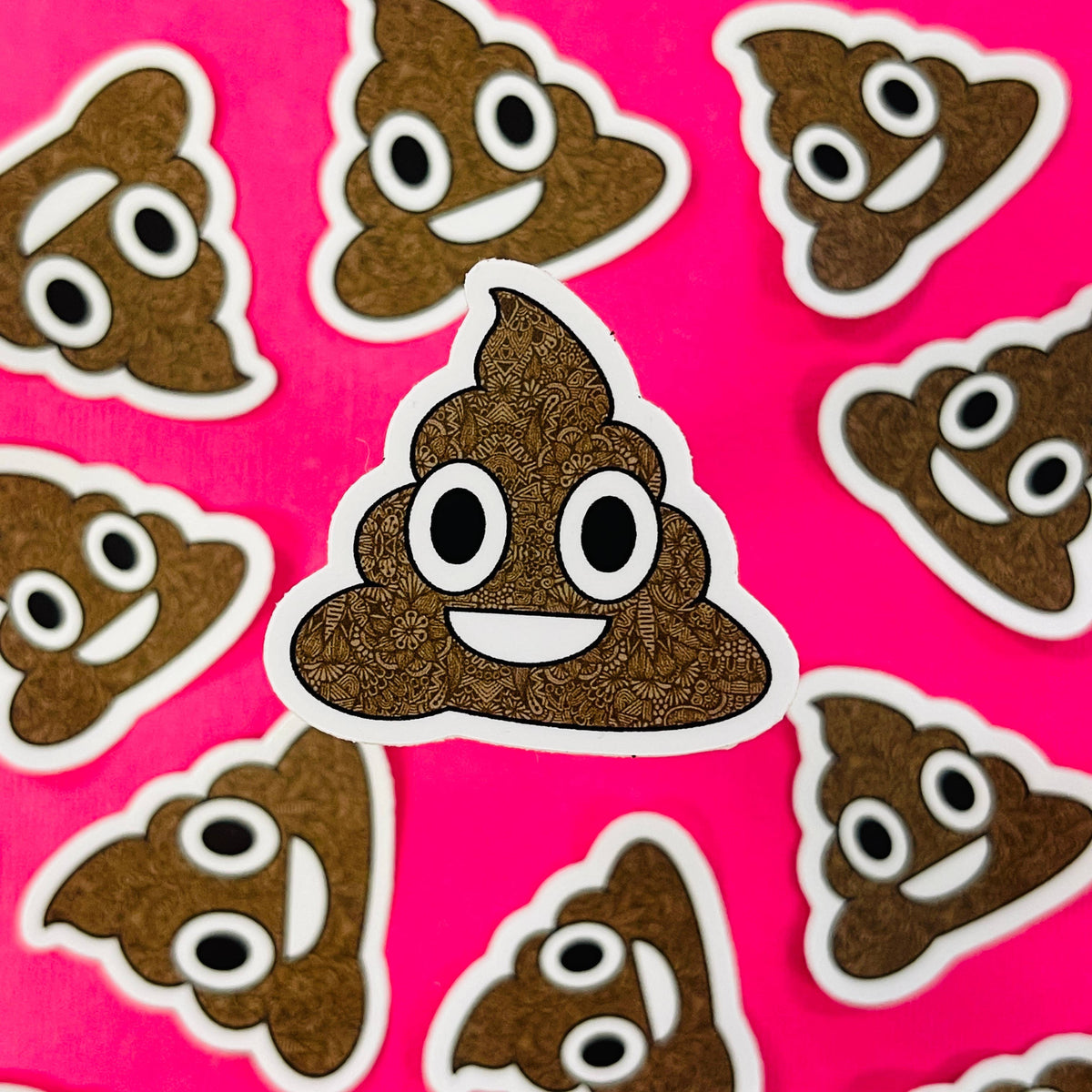 Person Poop Sticker Mini Poop Waterproof Sticker – Zenspire Designs