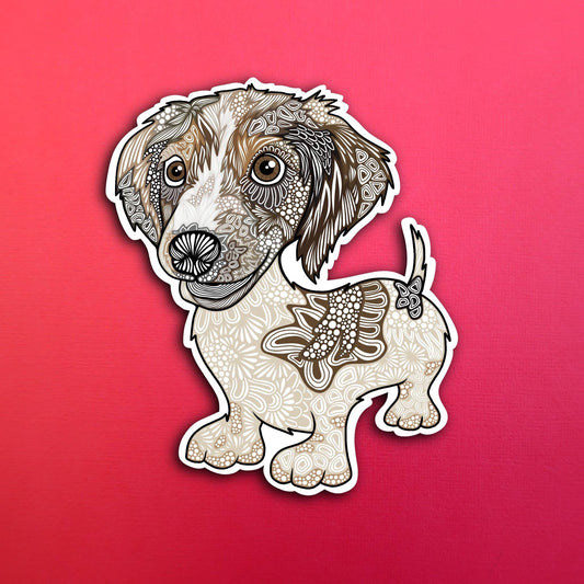 Max the Dog Waterproof Sticker
