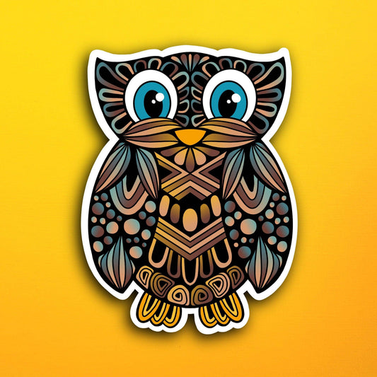Oscar the Owl Waterproof Sticker