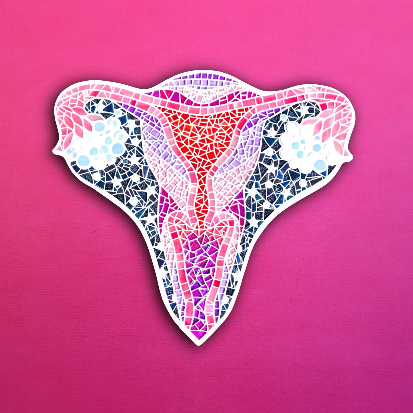 Magical Mosaic Womb White Grout Waterproof Sticker