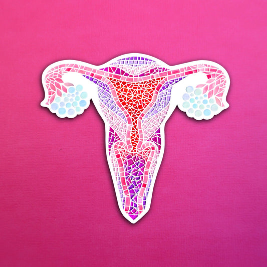 Mosaic Womb White Grout Waterproof Sticker