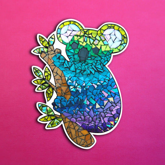 Koala Mosaic Waterproof Sticker