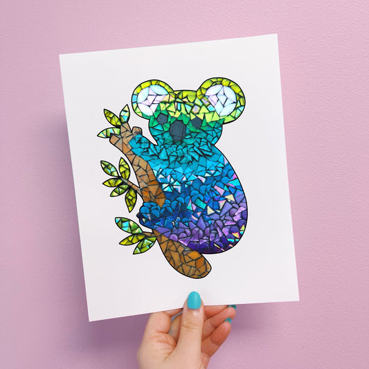 Mosaic Koala Print