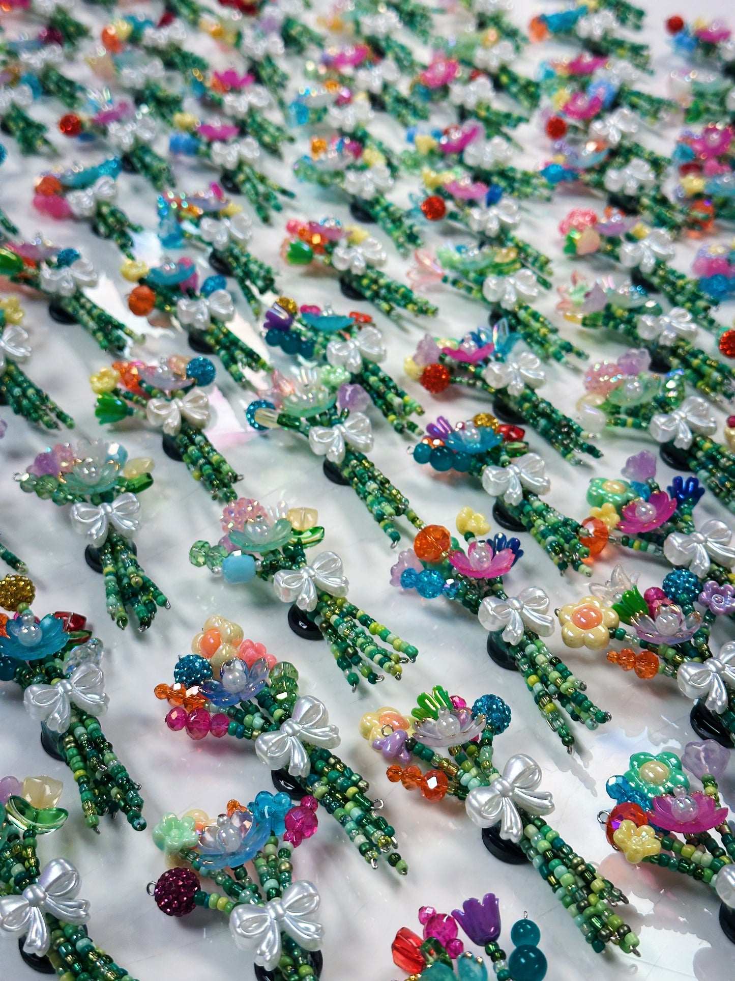 Mystery Beaded Flower Bouquet Magnet