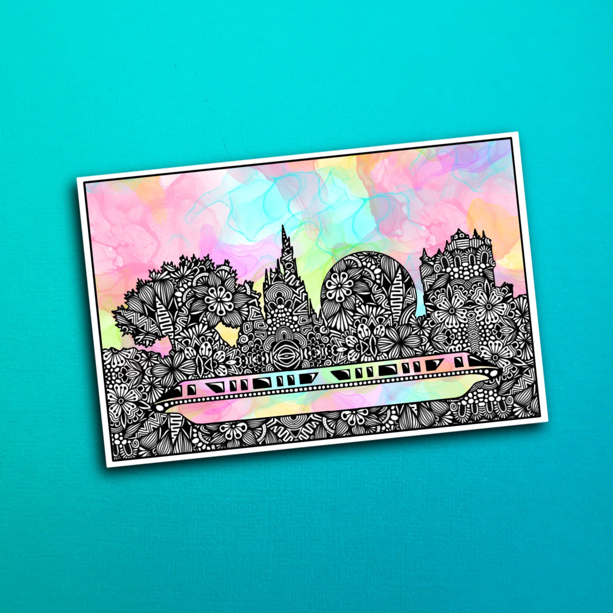 Magical Skyline Waterproof Sticker
