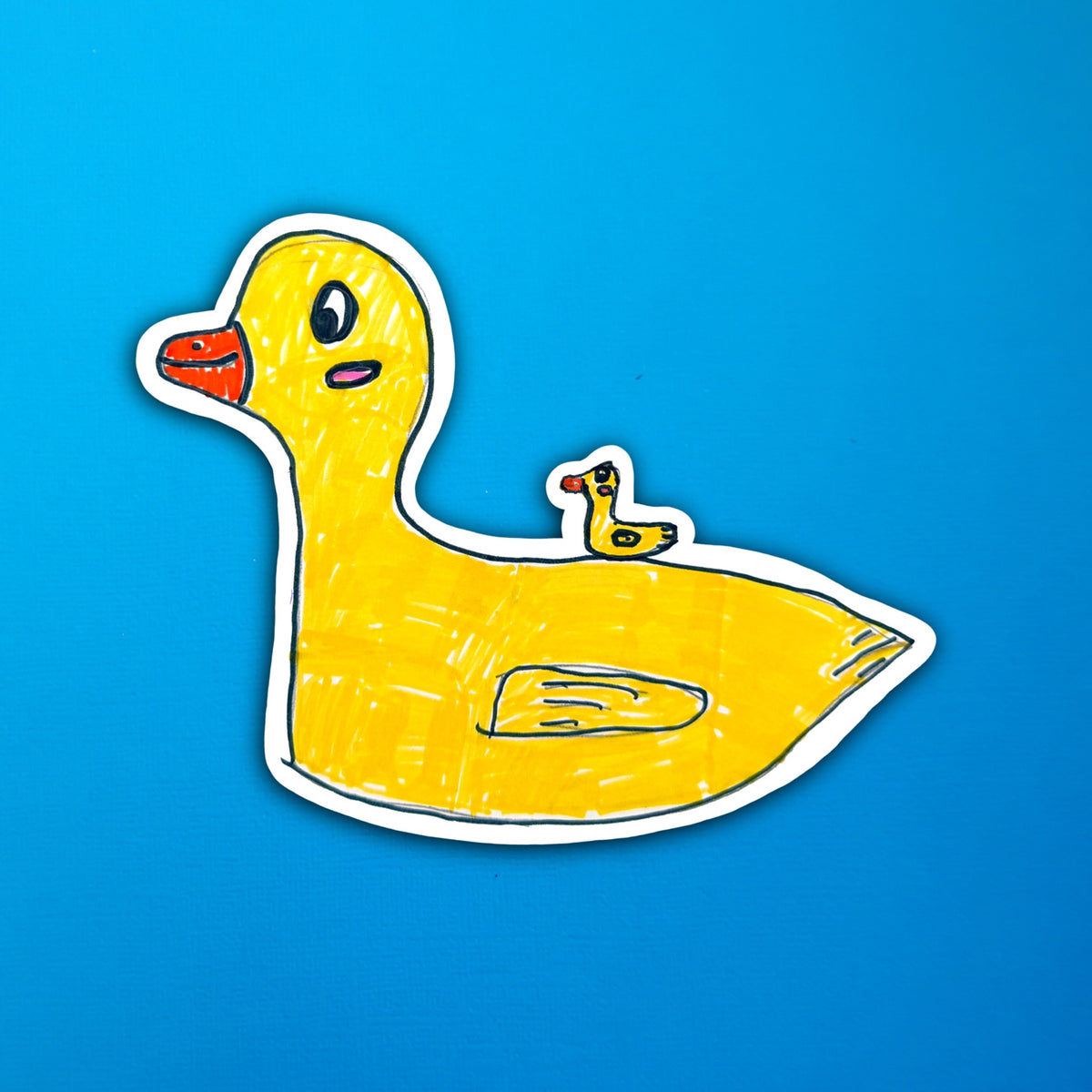 Ella's Duck Duck Waterproof Sticker!