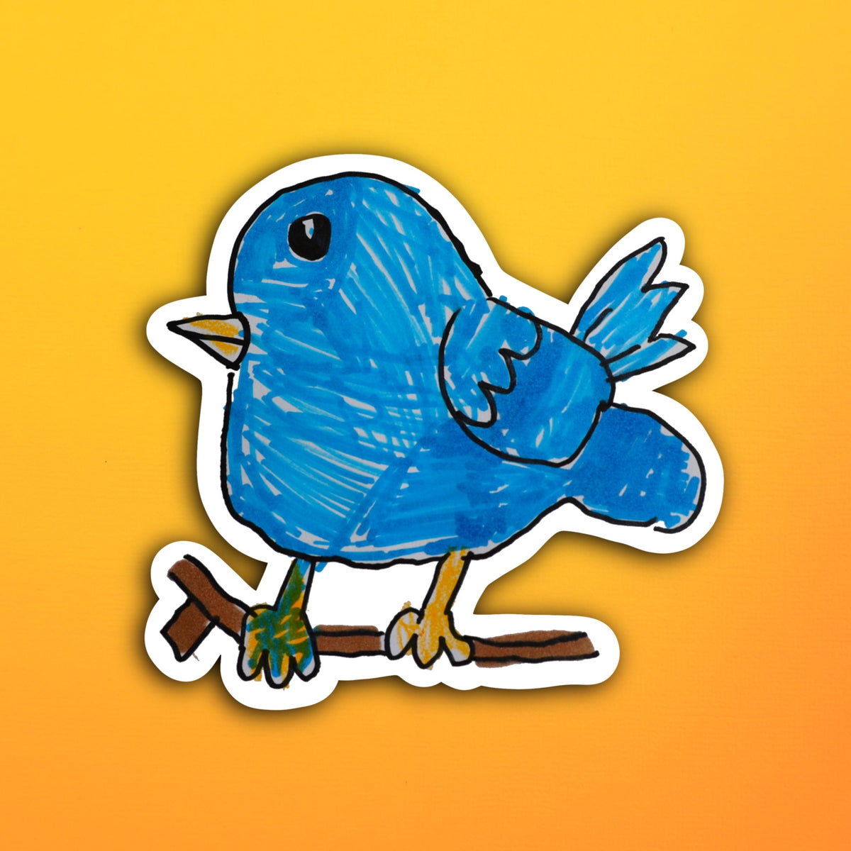Harvey's Blue Birdie Waterproof Sticker!