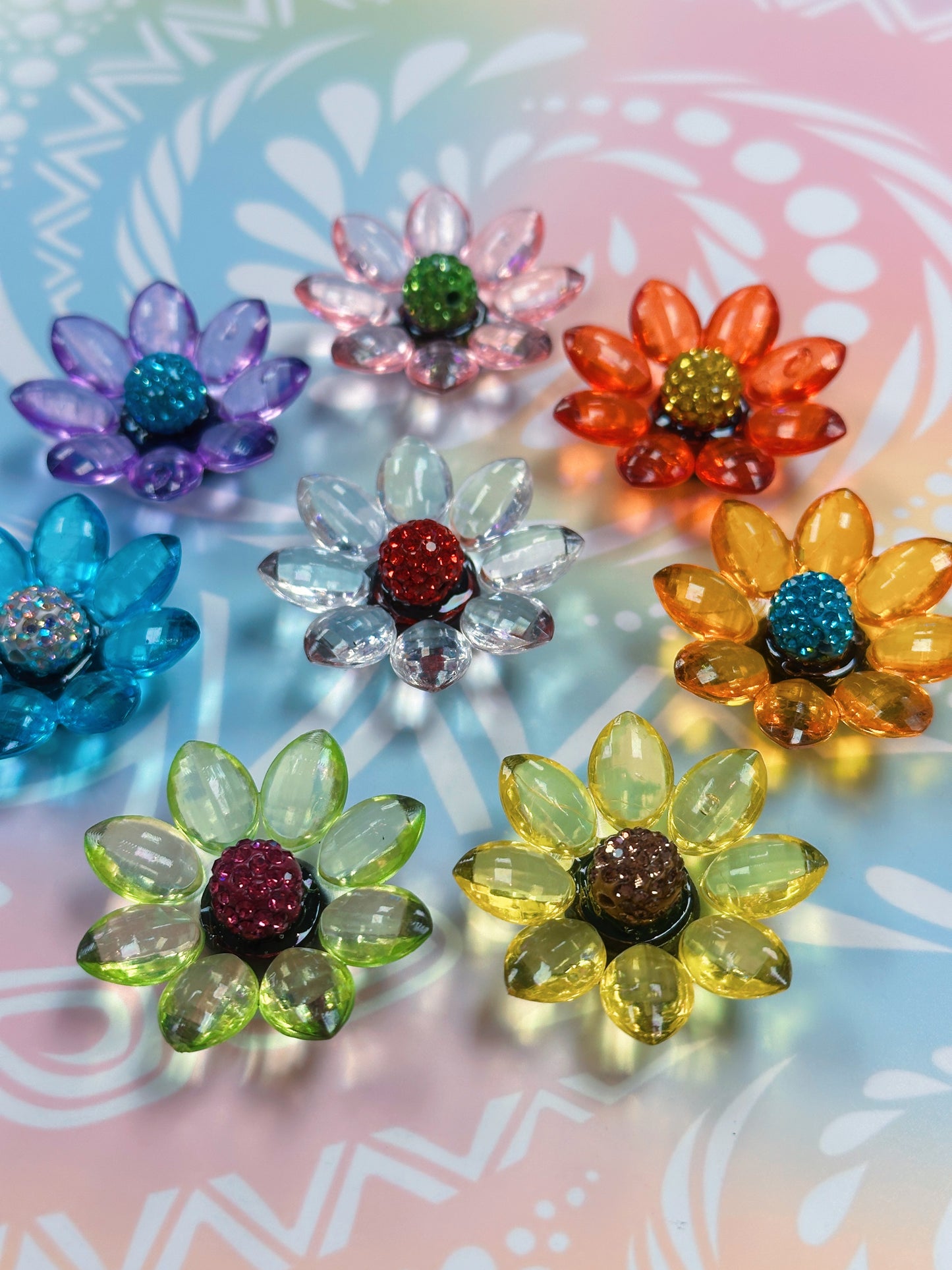 Mystery Beaded Flower Magnet or Pin!