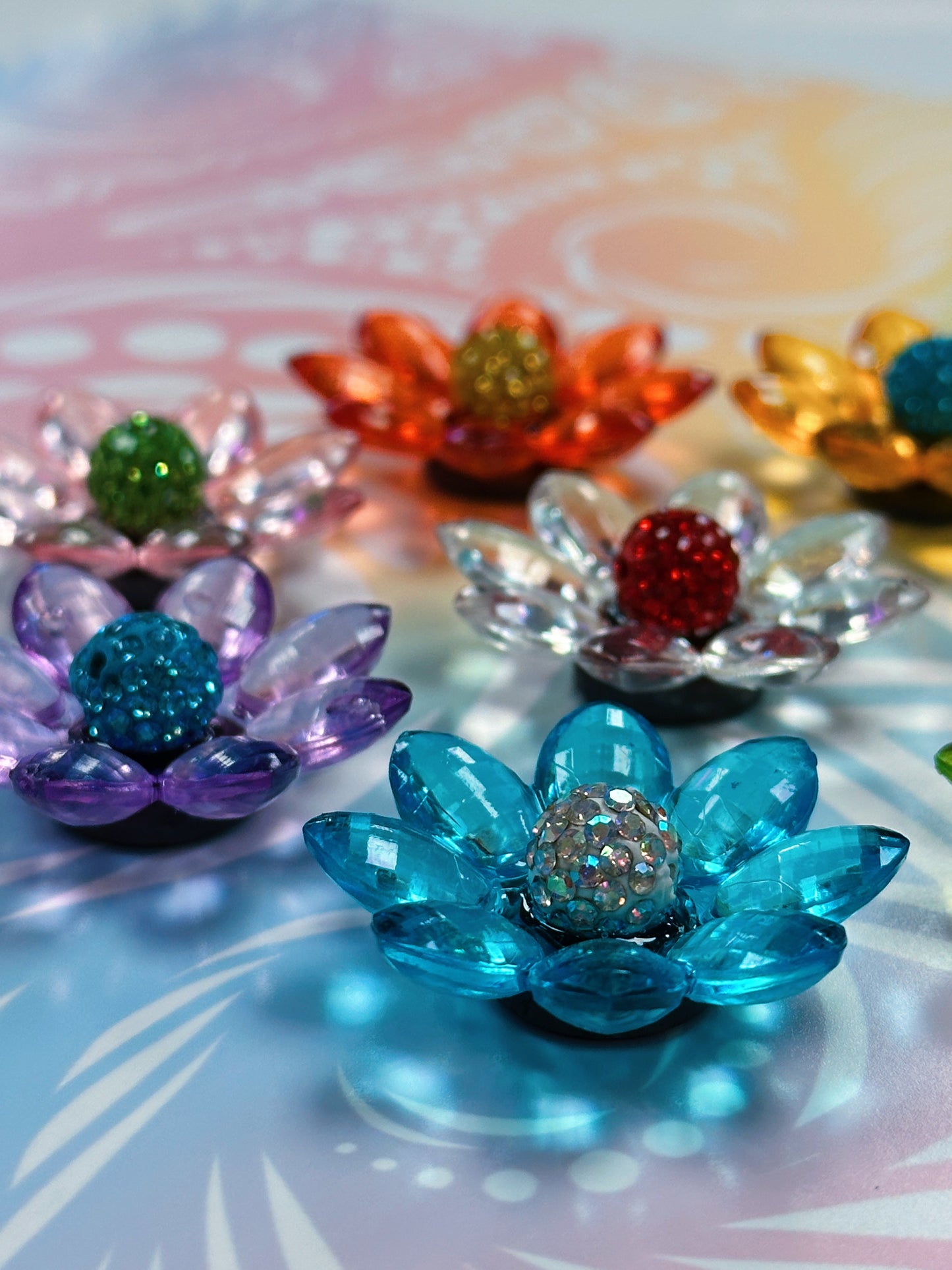 Mystery Beaded Flower Magnet or Pin!