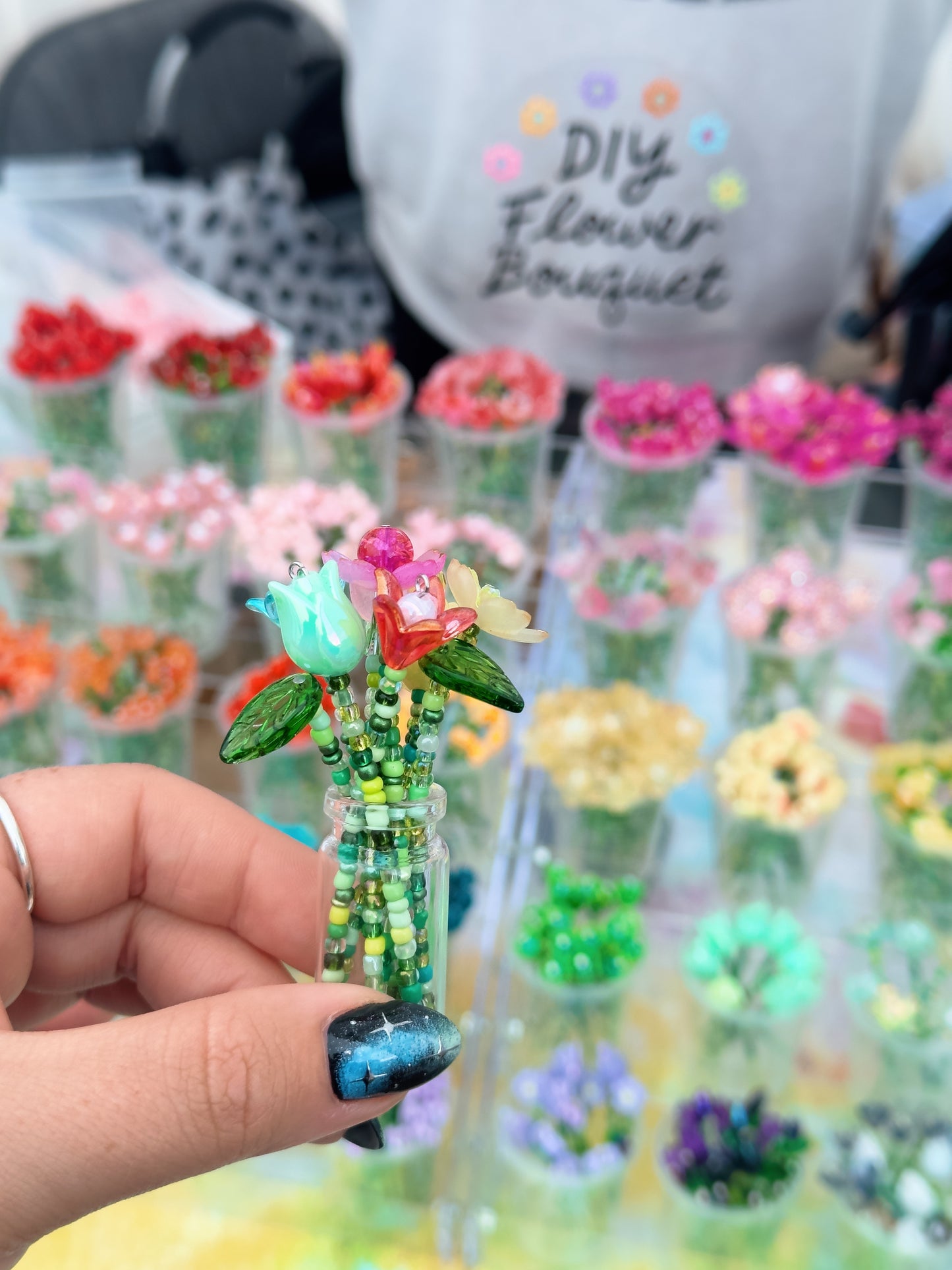 Mystery Beaded Flower Bouquet in a Vase