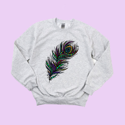 Peacock Feather Crewneck!