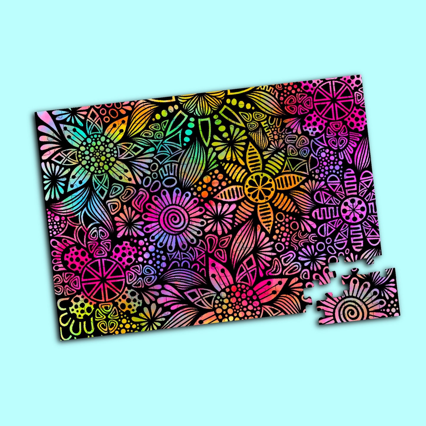 Rainbow Flowers Puzzle