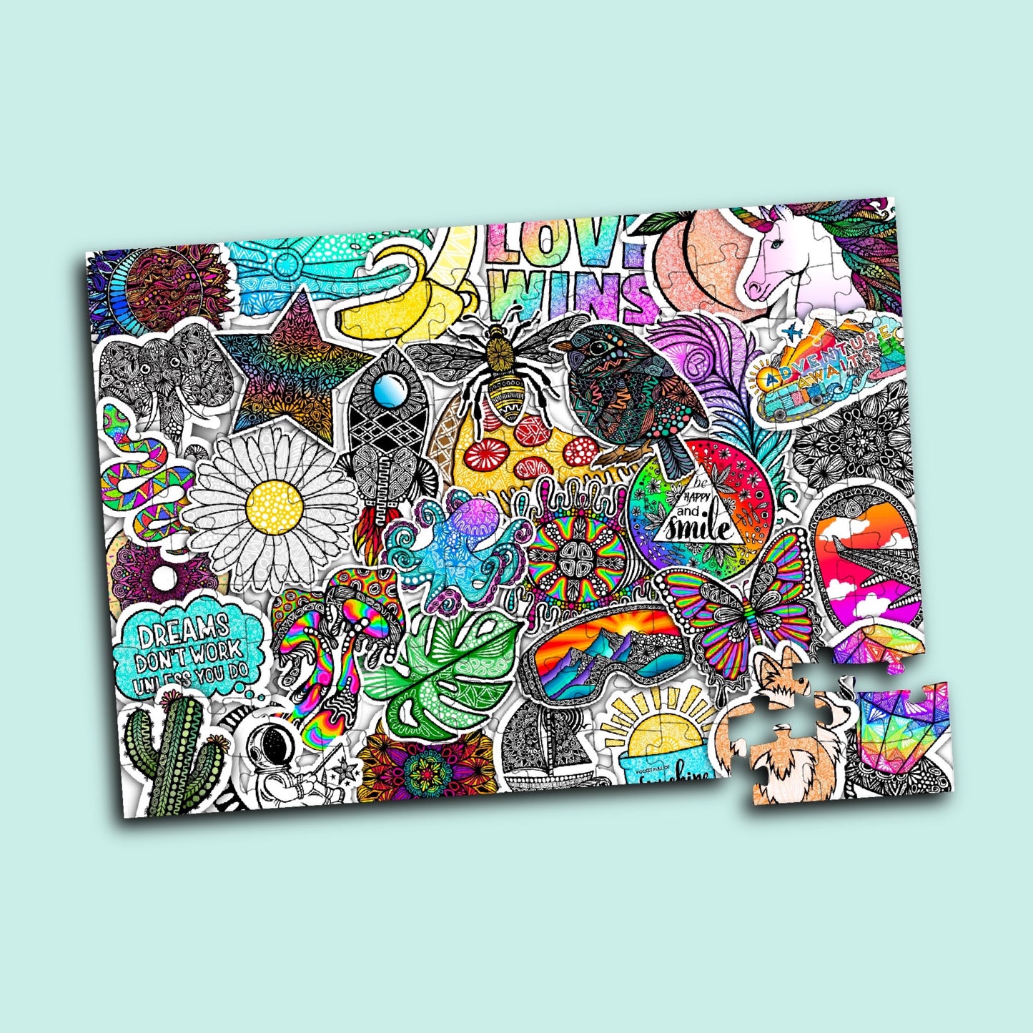 Sticker Collage Puzzle