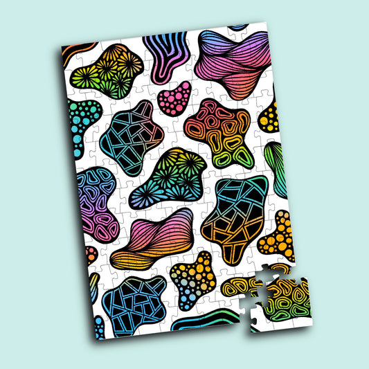 Rainbow Cow Print Puzzle