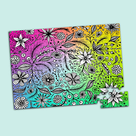 Rainbow Florals Puzzle